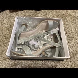 David’s Bridal Block Heels. New. 2.25 inch heel
